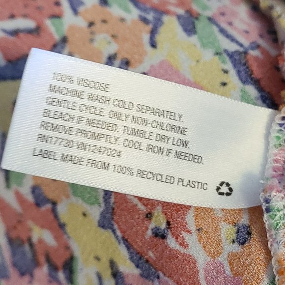 RIXO TARGET FLORAL PRINT PUFF SLEEVE SMOCKED CUFF MIDI DRESS sz 4 - Picture 8 of 8